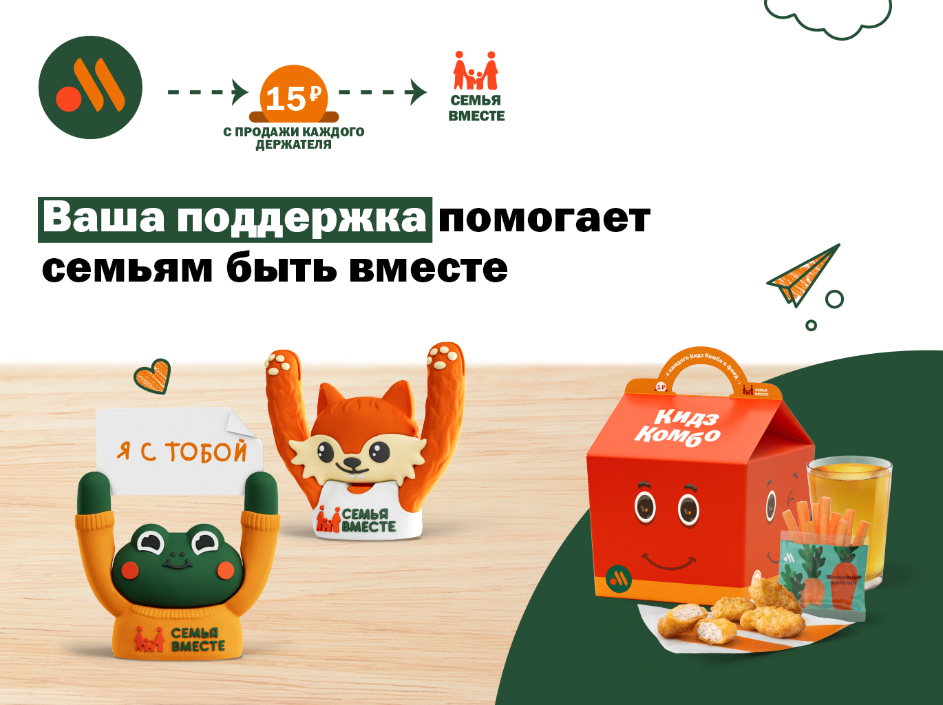 Поддержка каждый день: «Вкусно — и точка» запускает новую благотворительную коллекцию Кидз Комбо